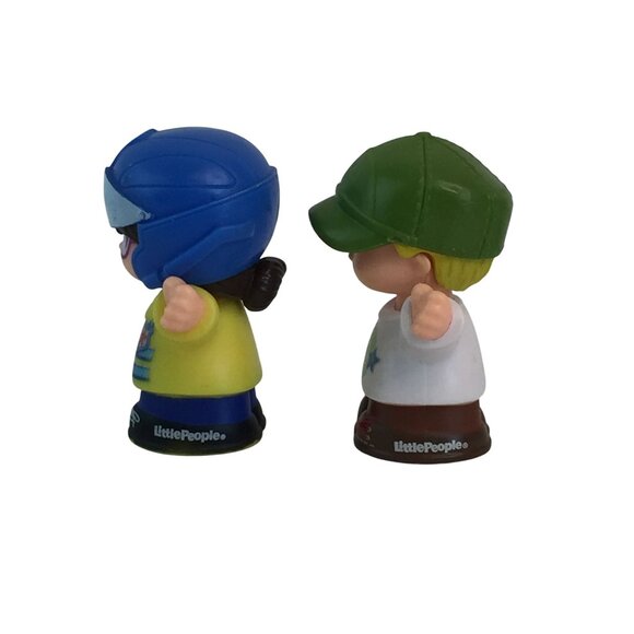 Fisher Price Little People Train Conductor Police Officer Boy Figure Lot of 3 - Picture 3 of 9